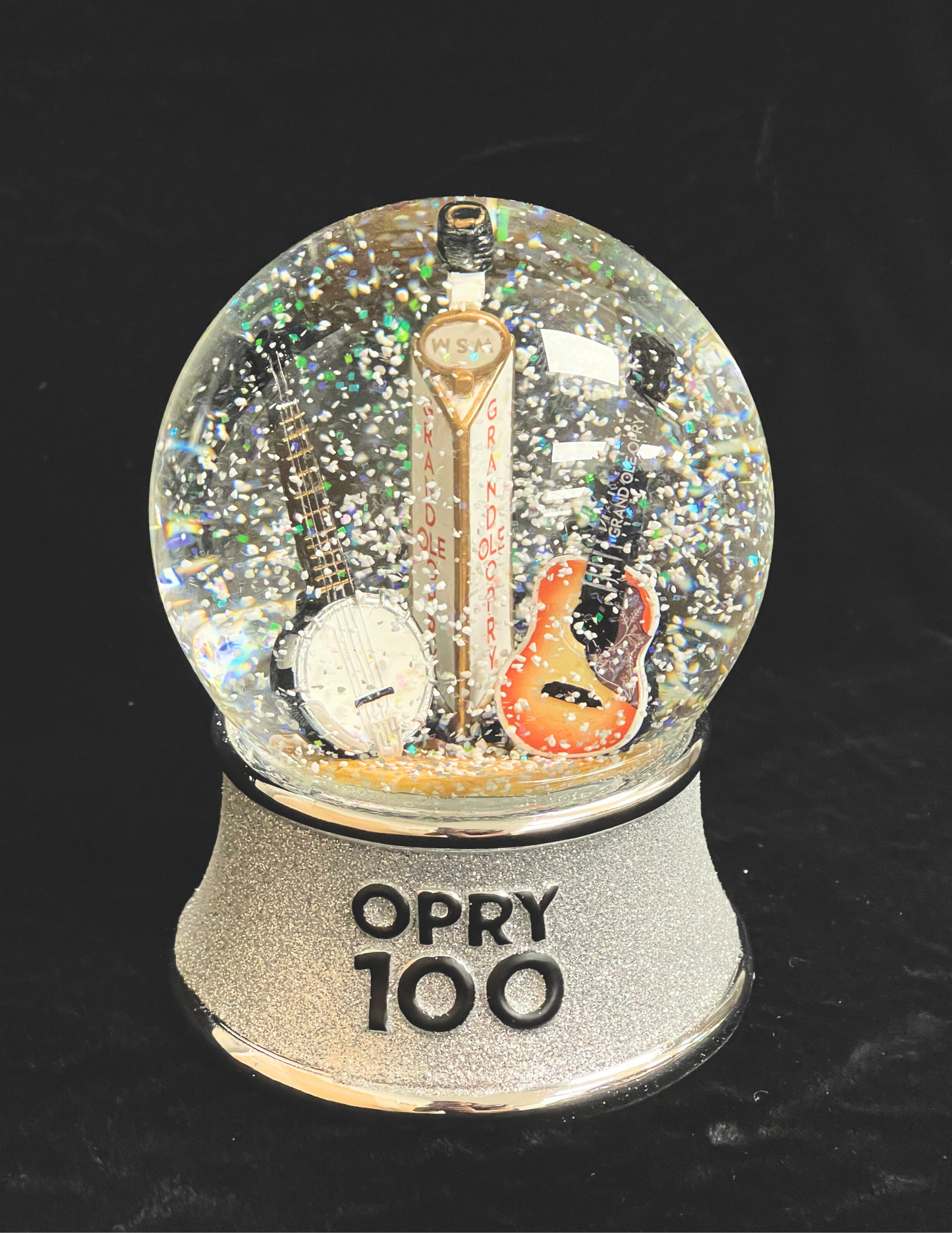 Opry 100 Years LED Glitter Dome Snow Globe - DECOR