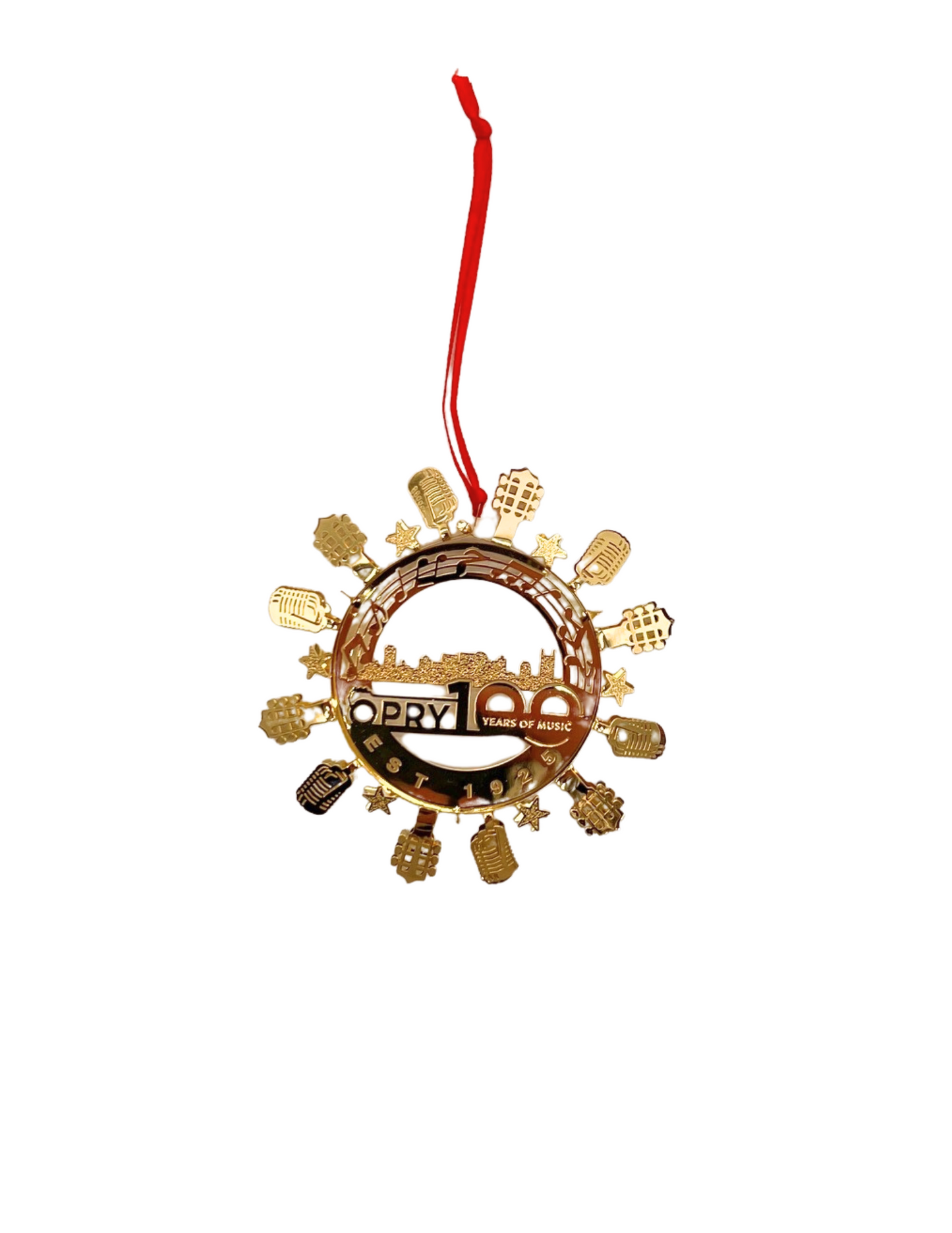 Opry 100 Years of Music Skyline Snowflake Ornament - ORNAMENTS