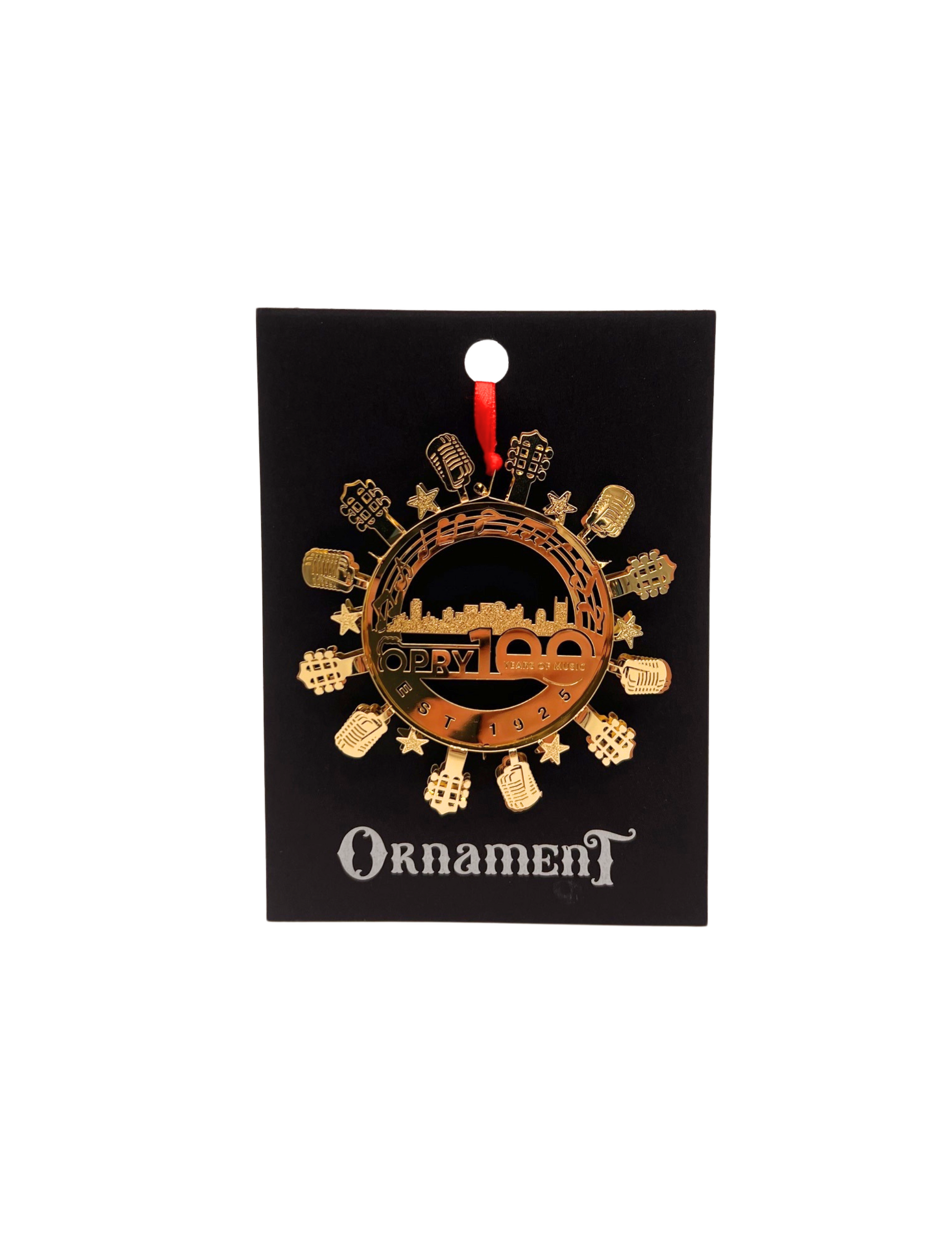 Opry 100 Years of Music Skyline Snowflake Ornament - ORNAMENTS
