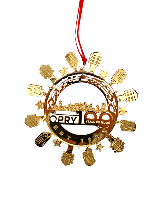 Opry 100 Years of Music Skyline Snowflake Ornament - ORNAMENTS