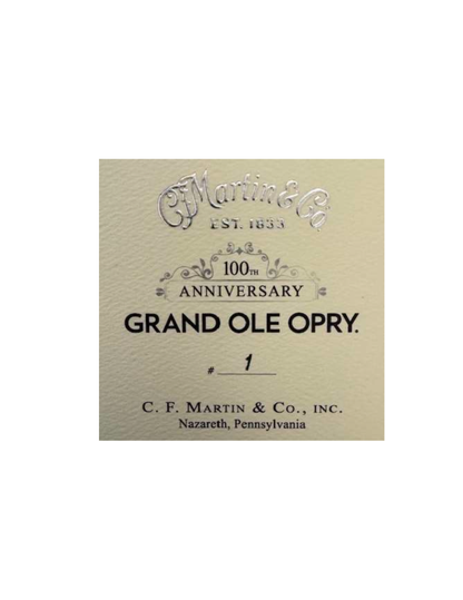 Opry 100th Anniversary Martin HD-28 Guitar - GUITAR
