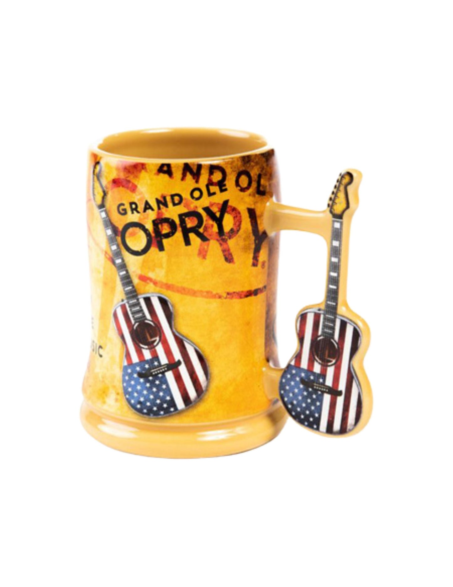 Opry American Flag Guitar Mug - DRINKWARE