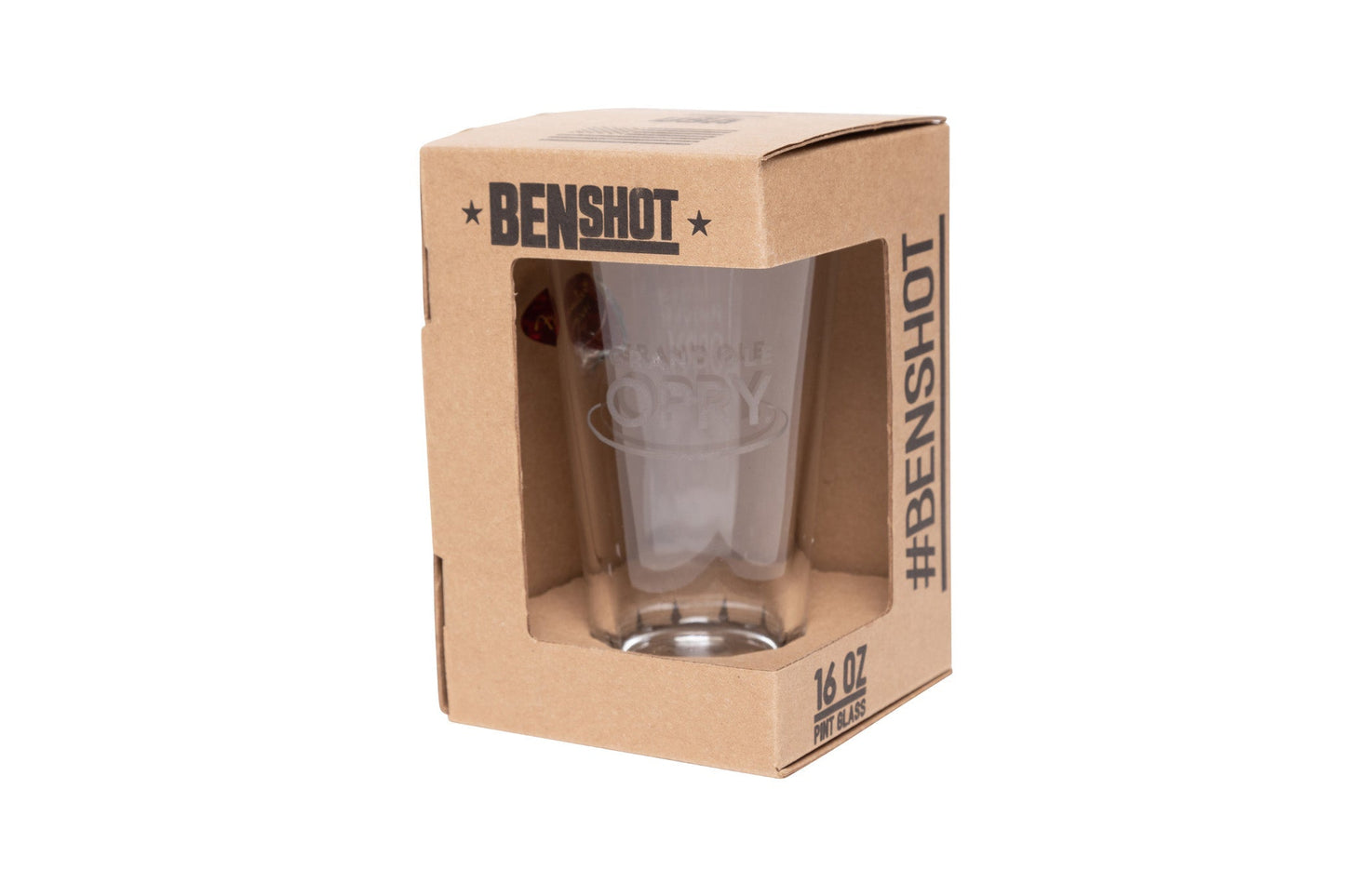 Opry Benshot Guitar Pick Pint Glass - DRINKWARE