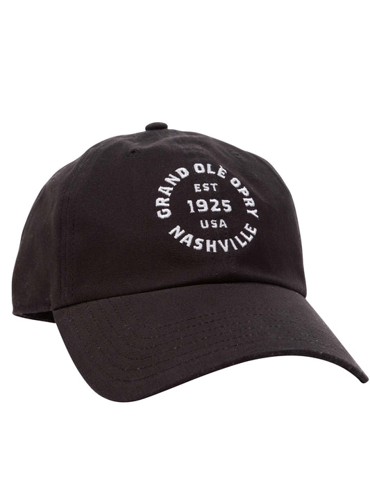 Opry Black Canvas Hat - BASEBALL