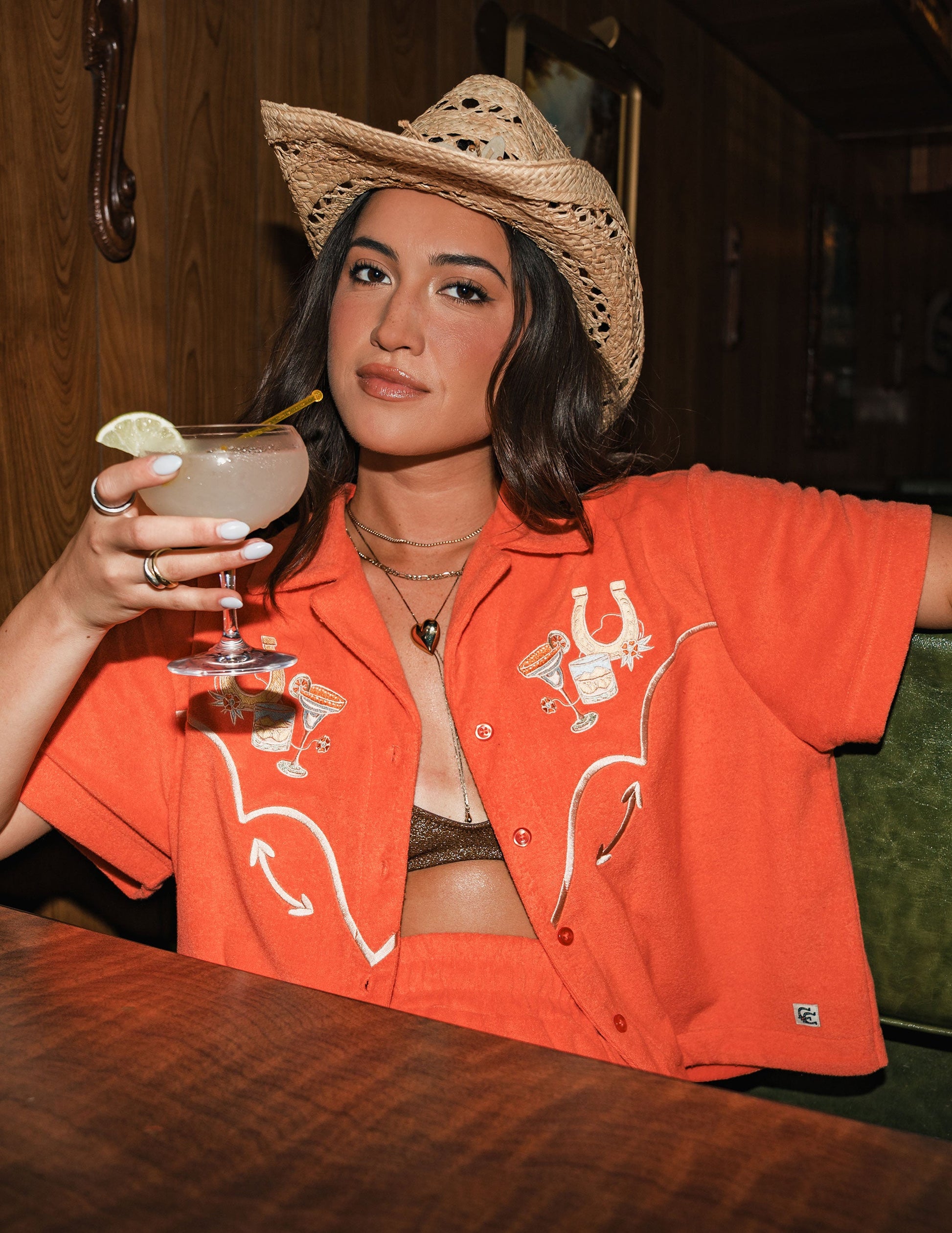 Opry Cocktail Cowgirl Button Down Shirt - S/S