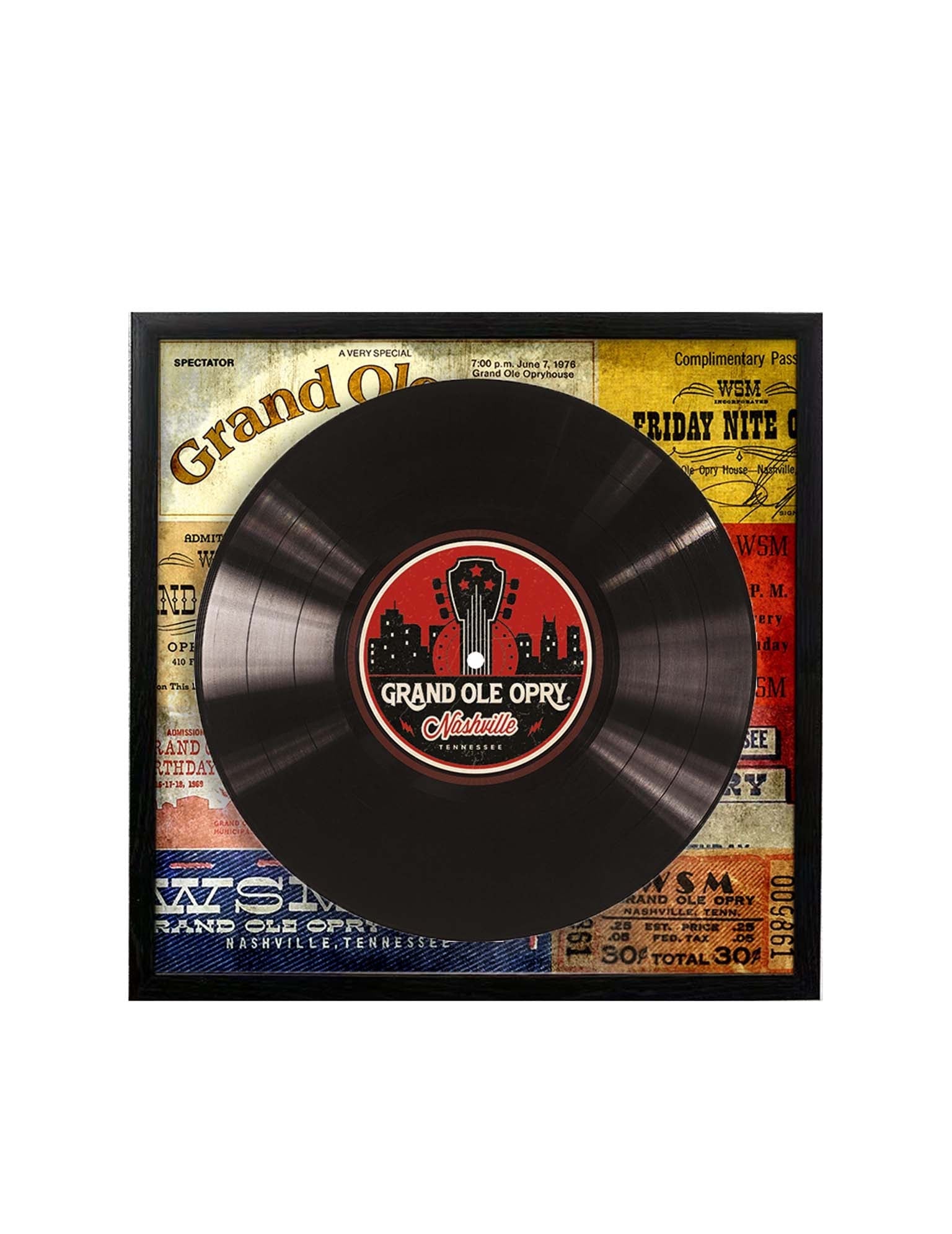 Opry Colorful Concert Poster Record Shadow Box - DECOR