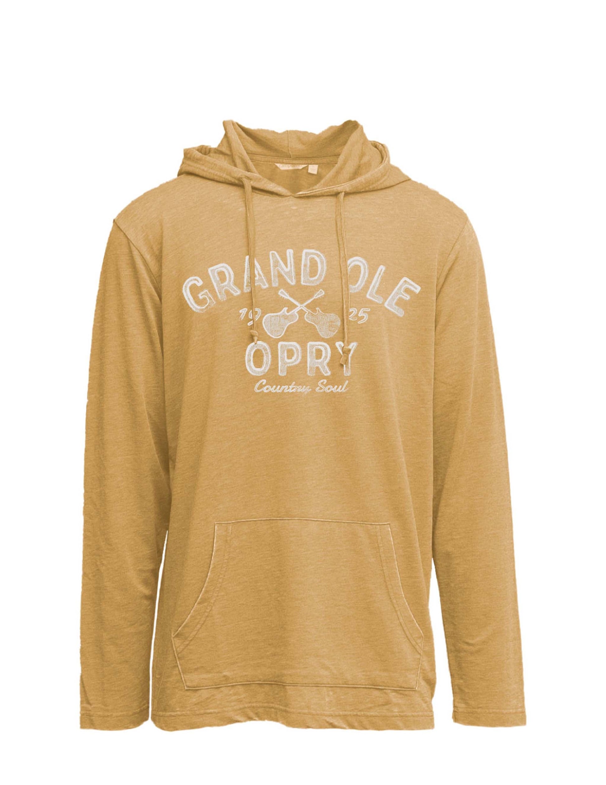 Opry Crossed Guitars Knit Hoodie - GOLD / SM - L/S