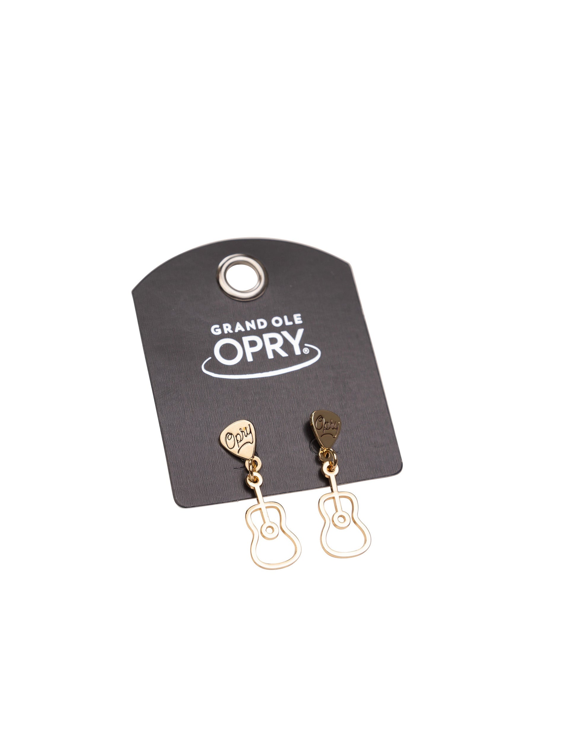 Opry Gold Guitar Charm Earrings - JEWELRY