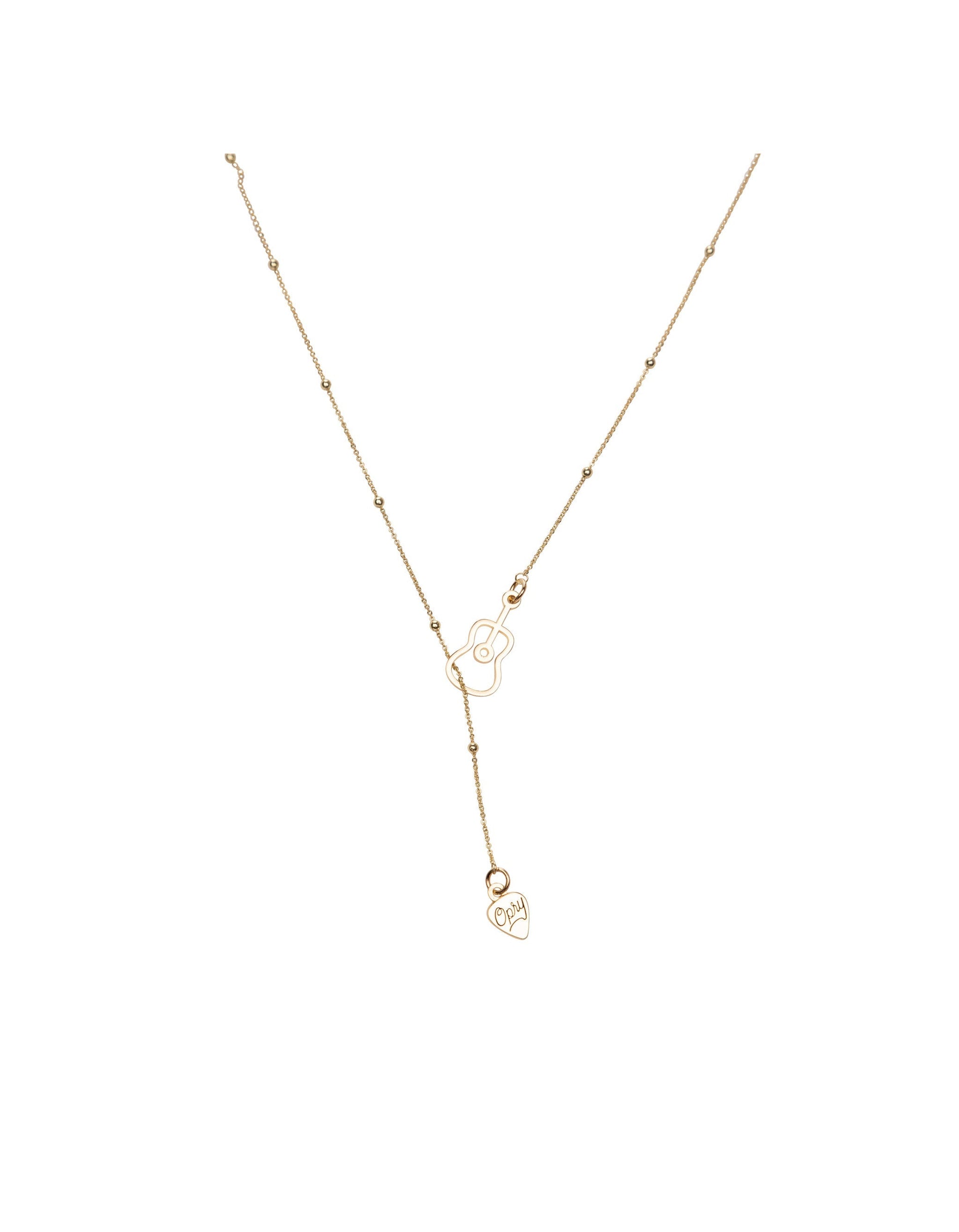 Opry Gold Guitar Necklace - JEWELRY