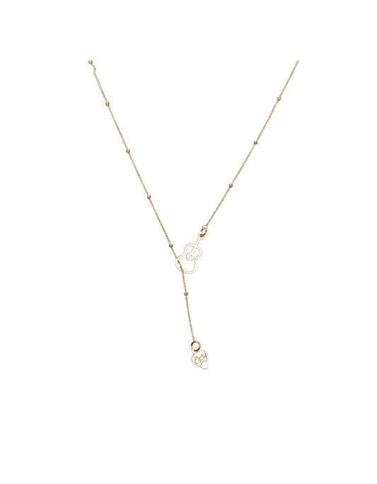 Opry Gold Guitar Necklace - JEWELRY