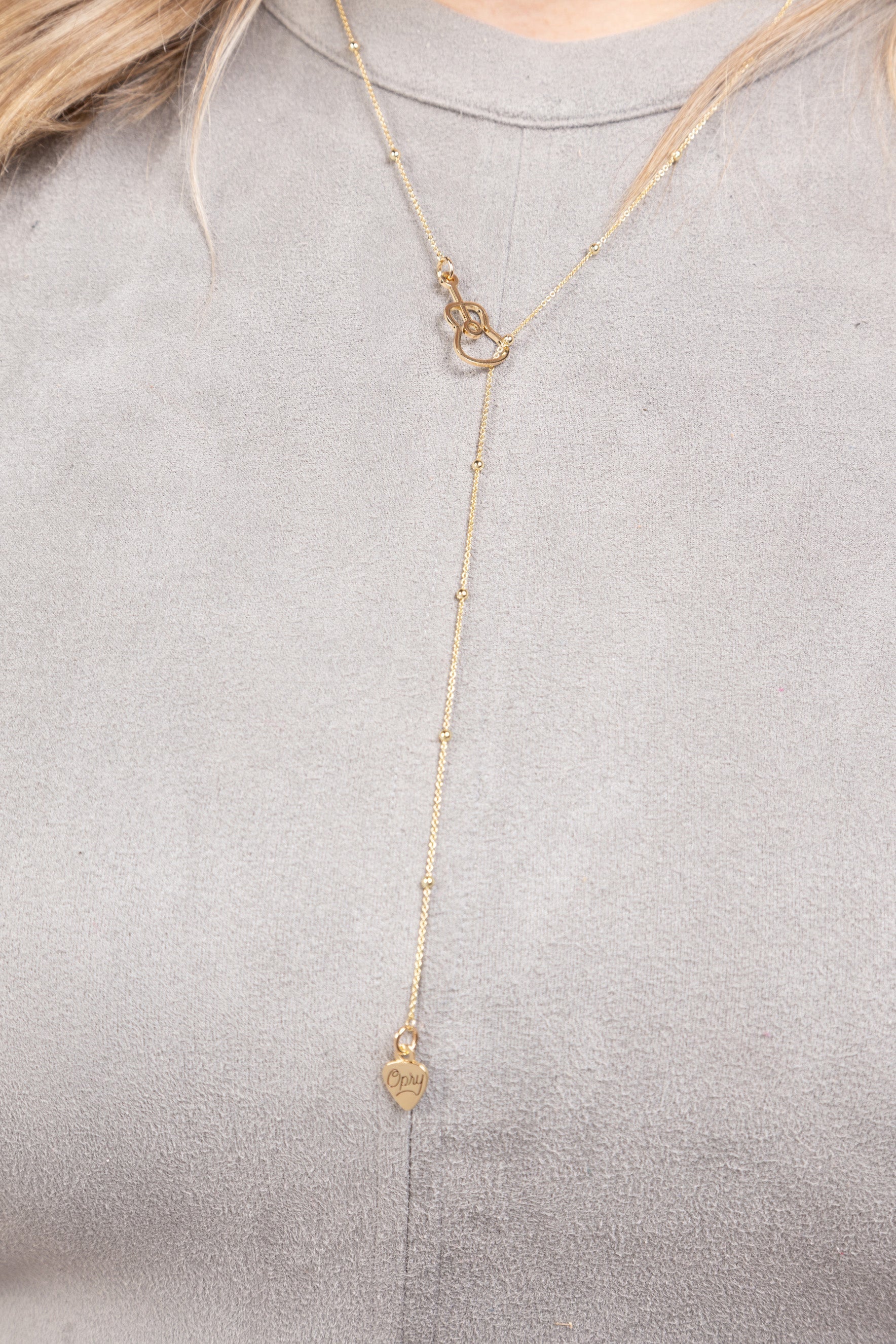 Opry Gold Guitar Necklace - JEWELRY