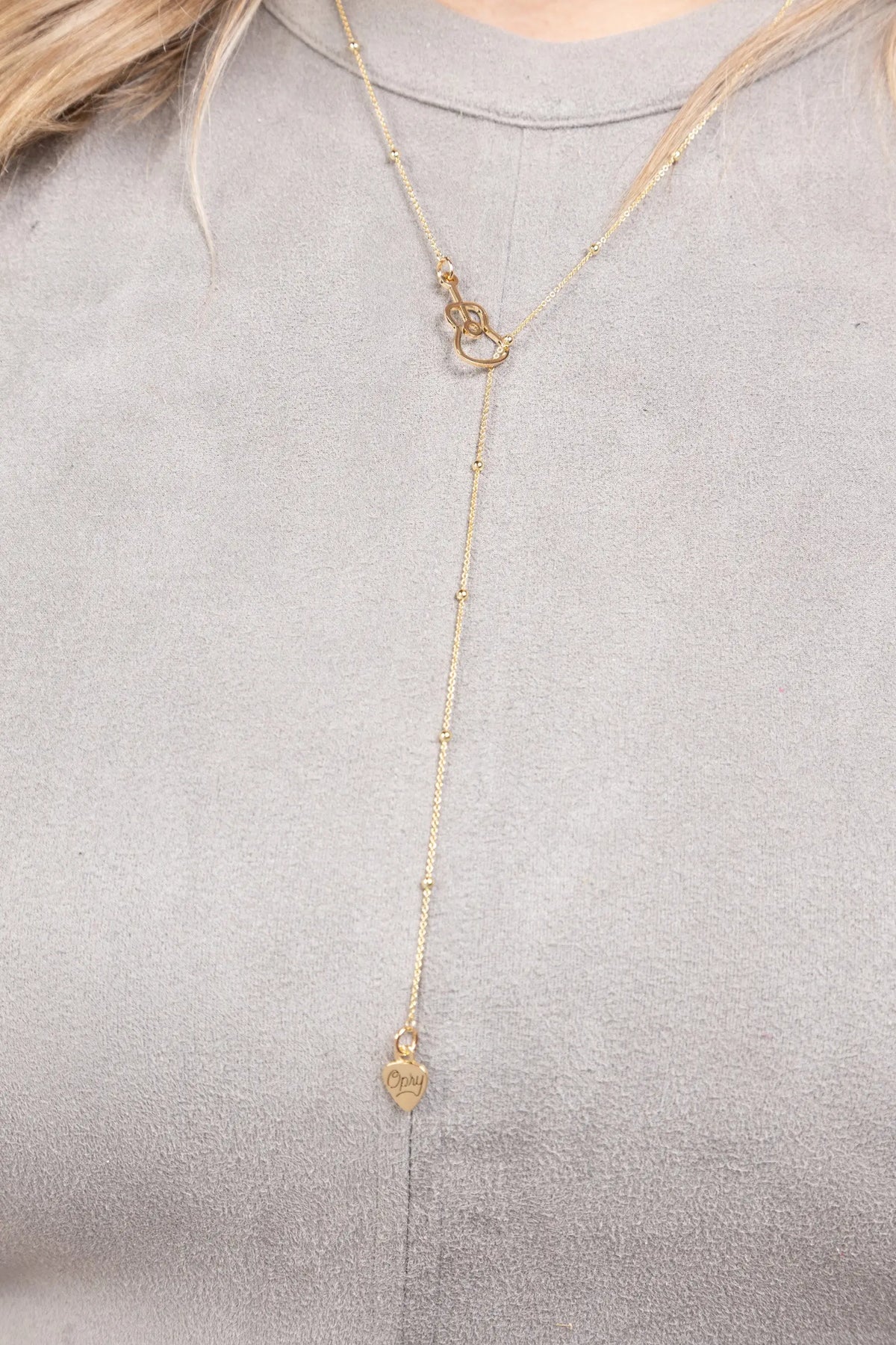 Opry Gold Guitar Necklace - JEWELRY