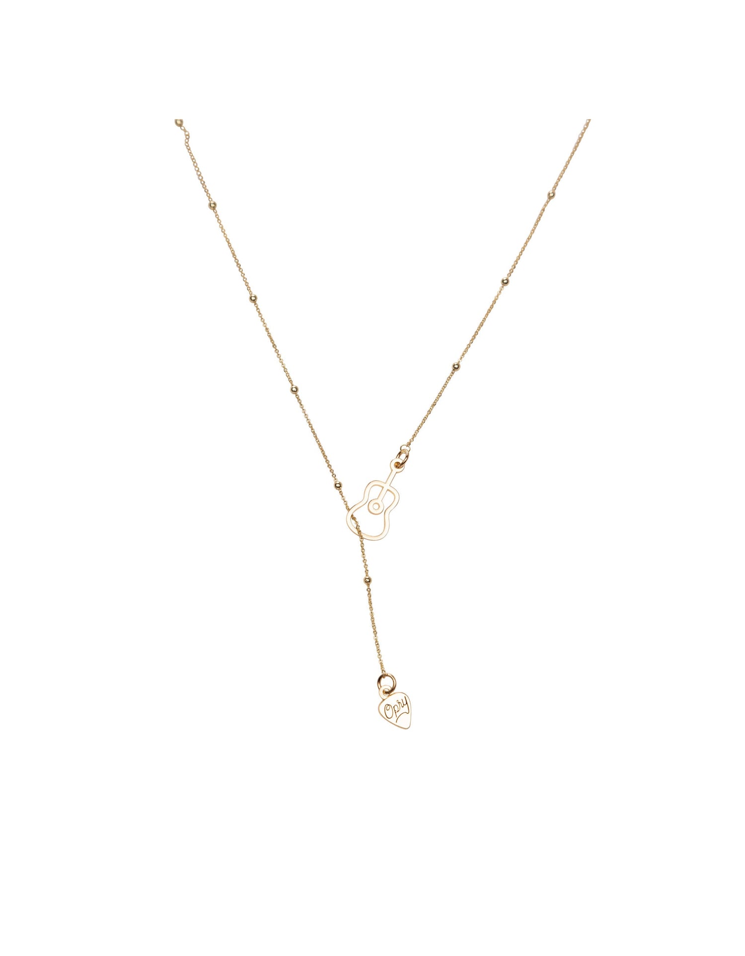 Opry Gold Guitar Necklace - JEWELRY