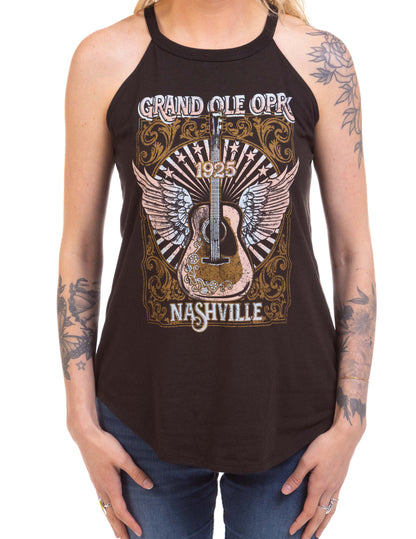 Opry Golden Wings Tank - BLACK / SM - TANKS