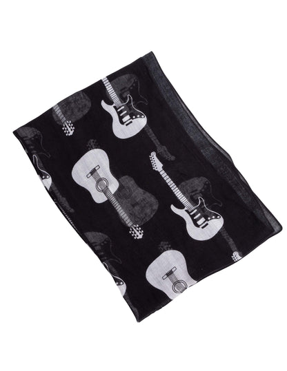 Opry Guitar Black Scarf - SCARVES