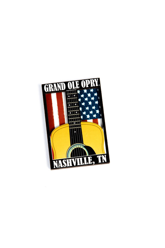 Opry Guitar Flag Magnet - SOUVENIRS