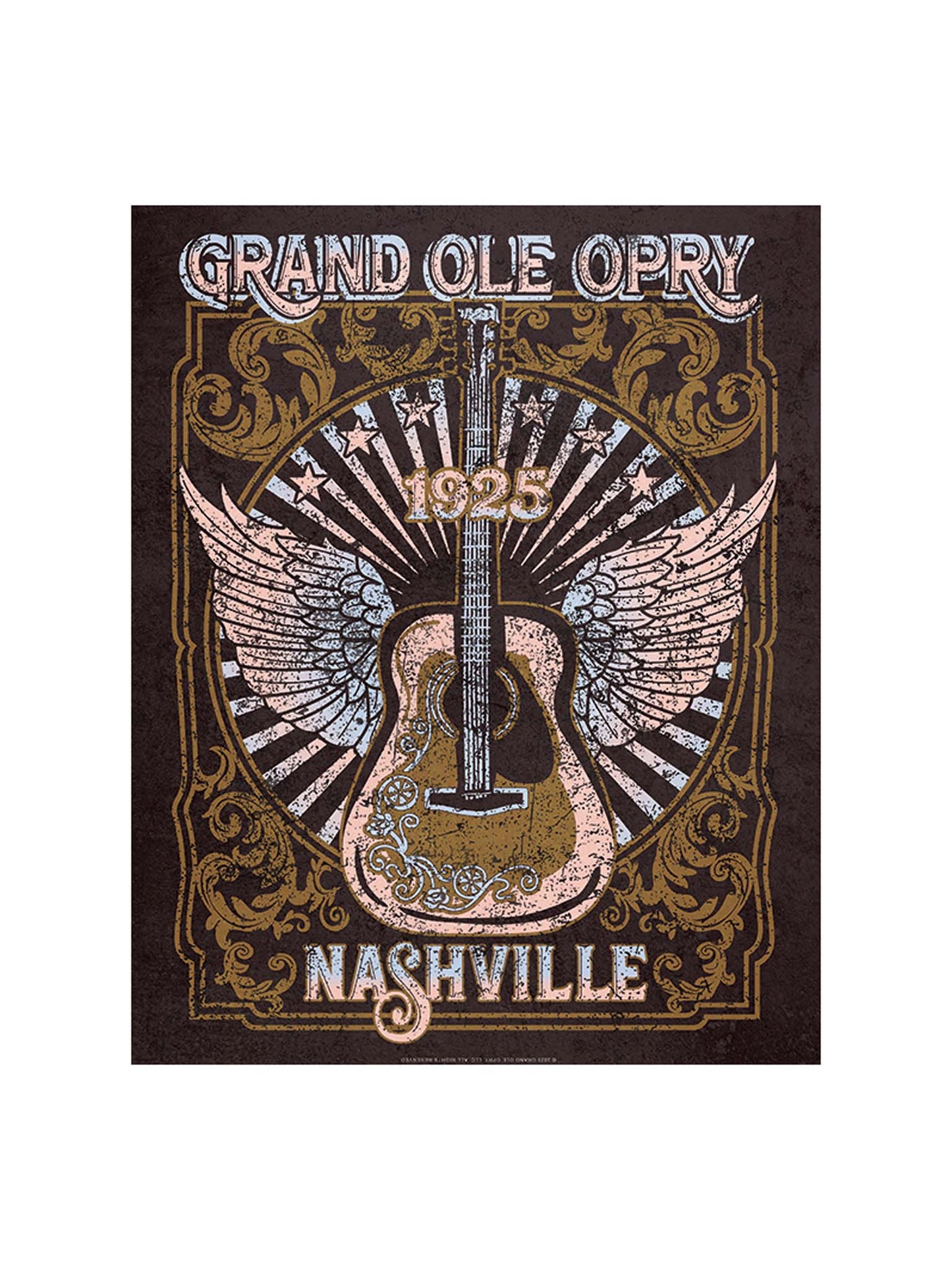 Opry Guitar Metal Sign - DECOR