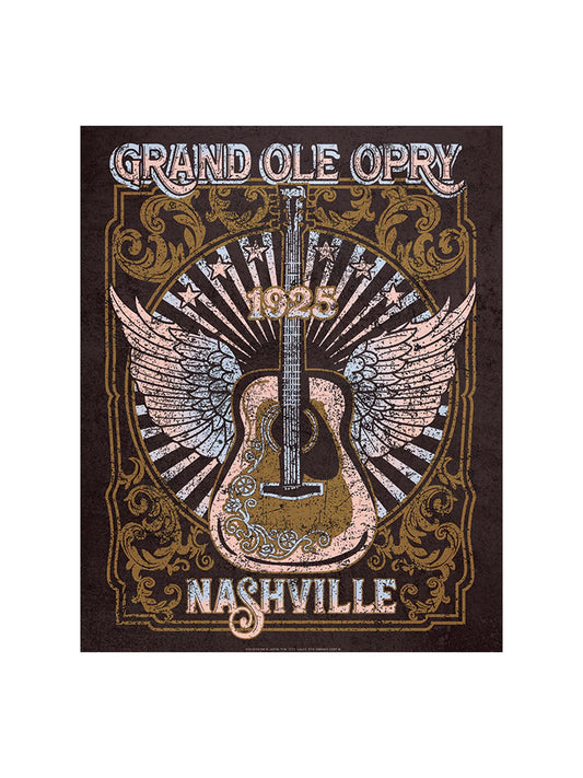 Opry Guitar Metal Sign - DECOR