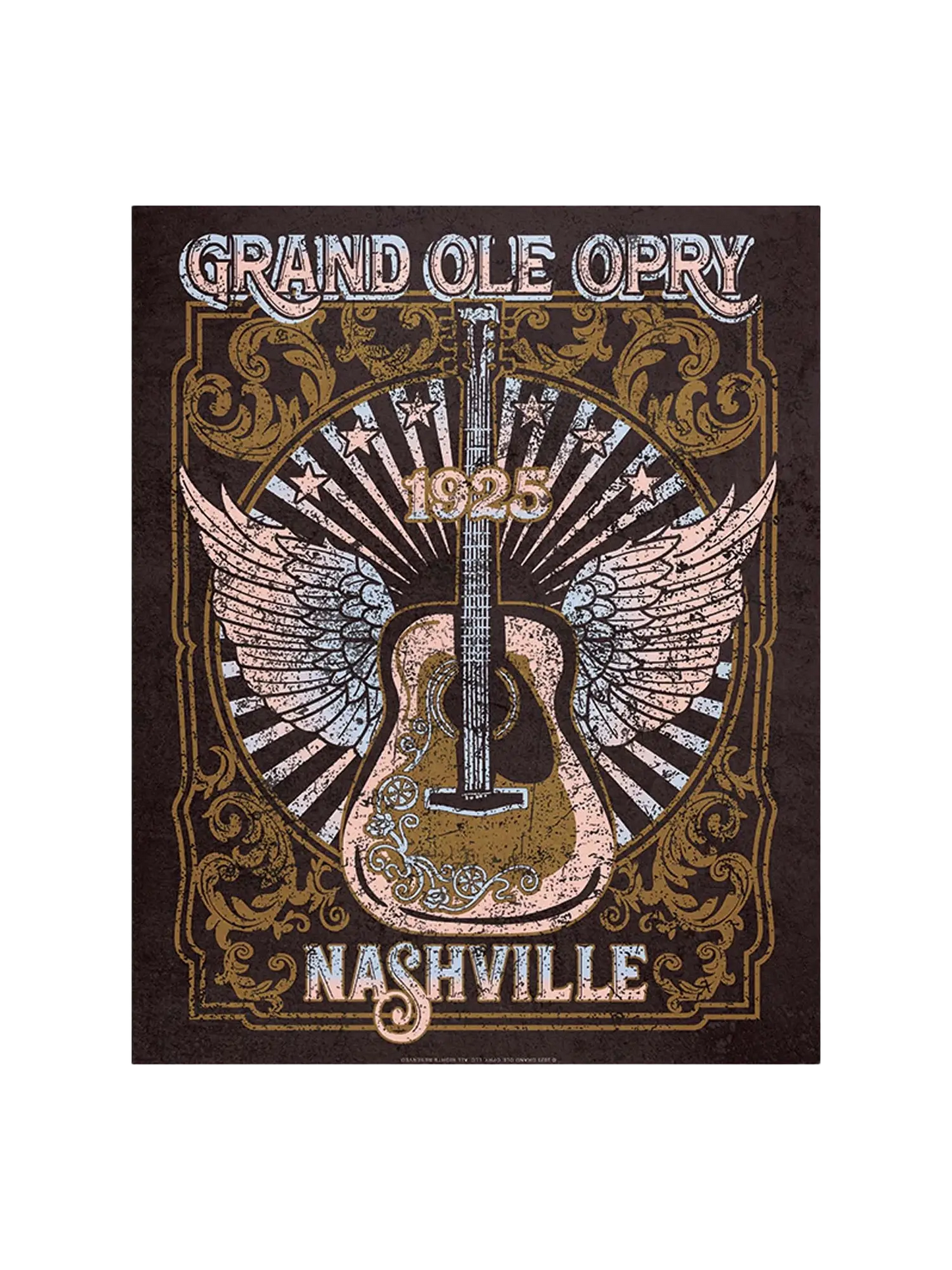 Opry Guitar Metal Sign - DECOR
