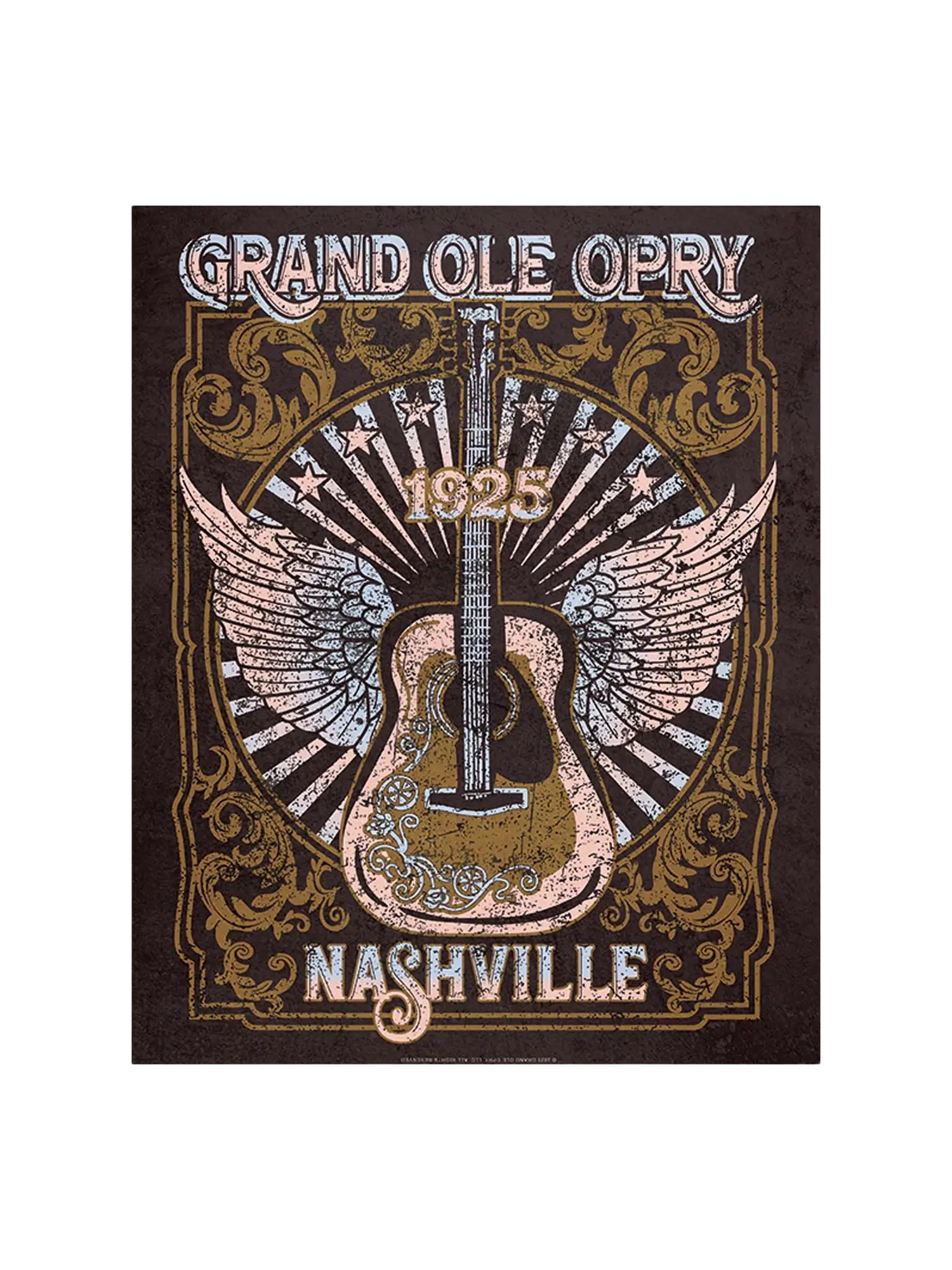 Opry Guitar Metal Sign - DECOR