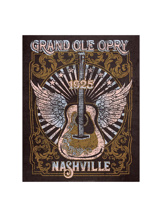 Opry Guitar Metal Sign - DECOR