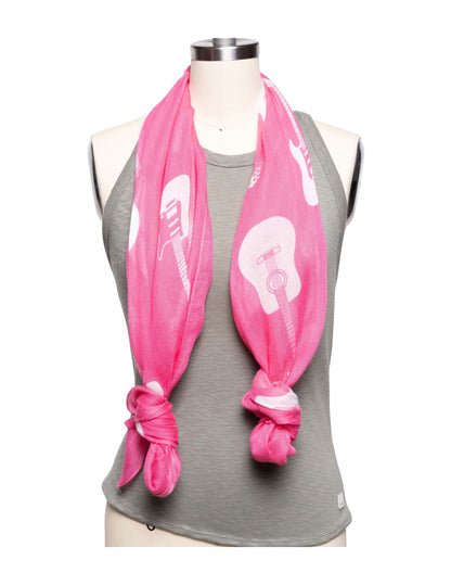 Opry Guitar Pink Scarf - SCARVES