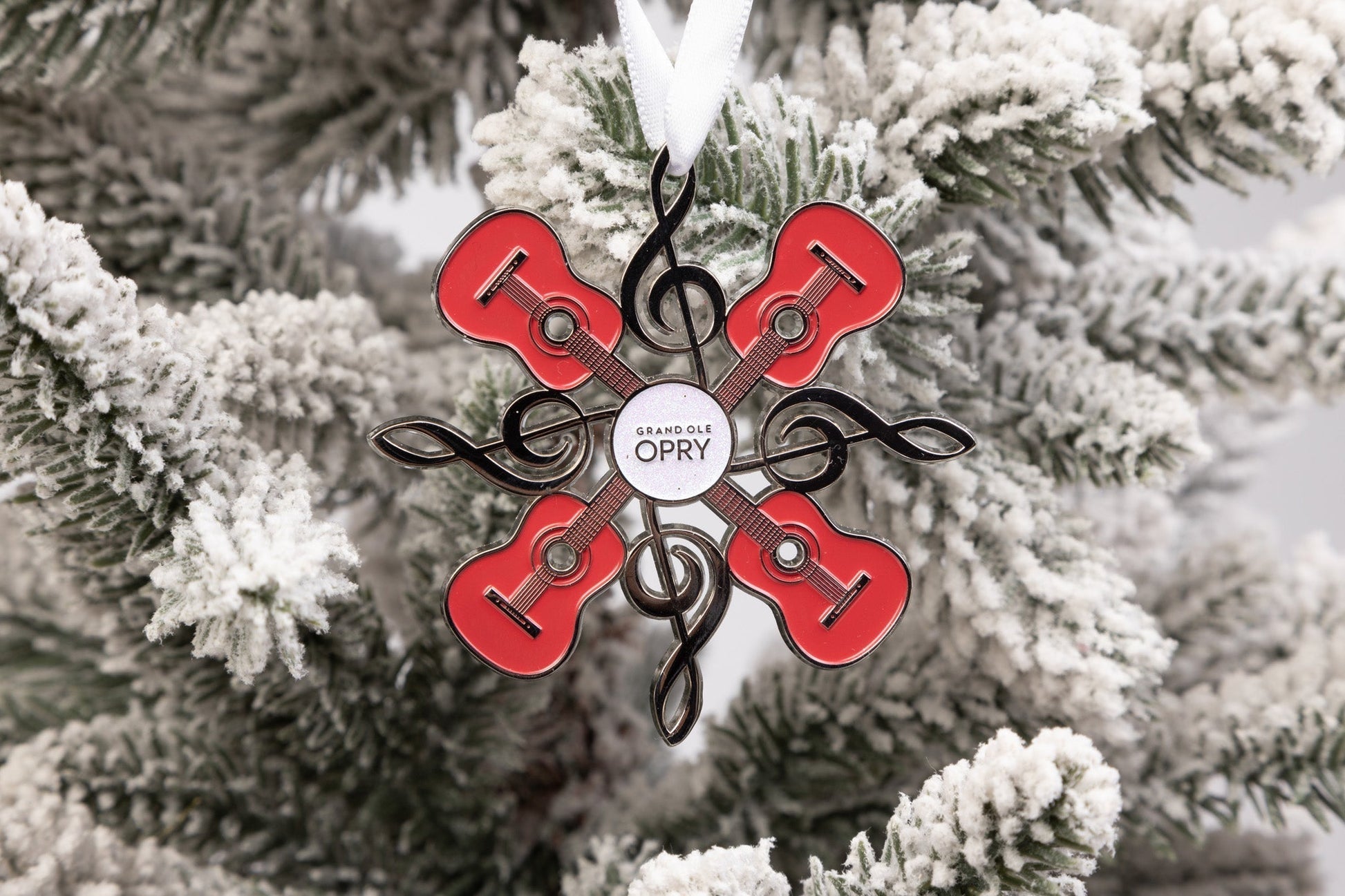Opry Guitar Snowflake Ornament - ORNAMENTS