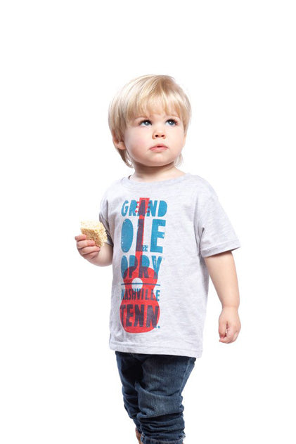 Opry Guitar Toddler T-Shirt - GRAY / 2T - KIDS APPAREL