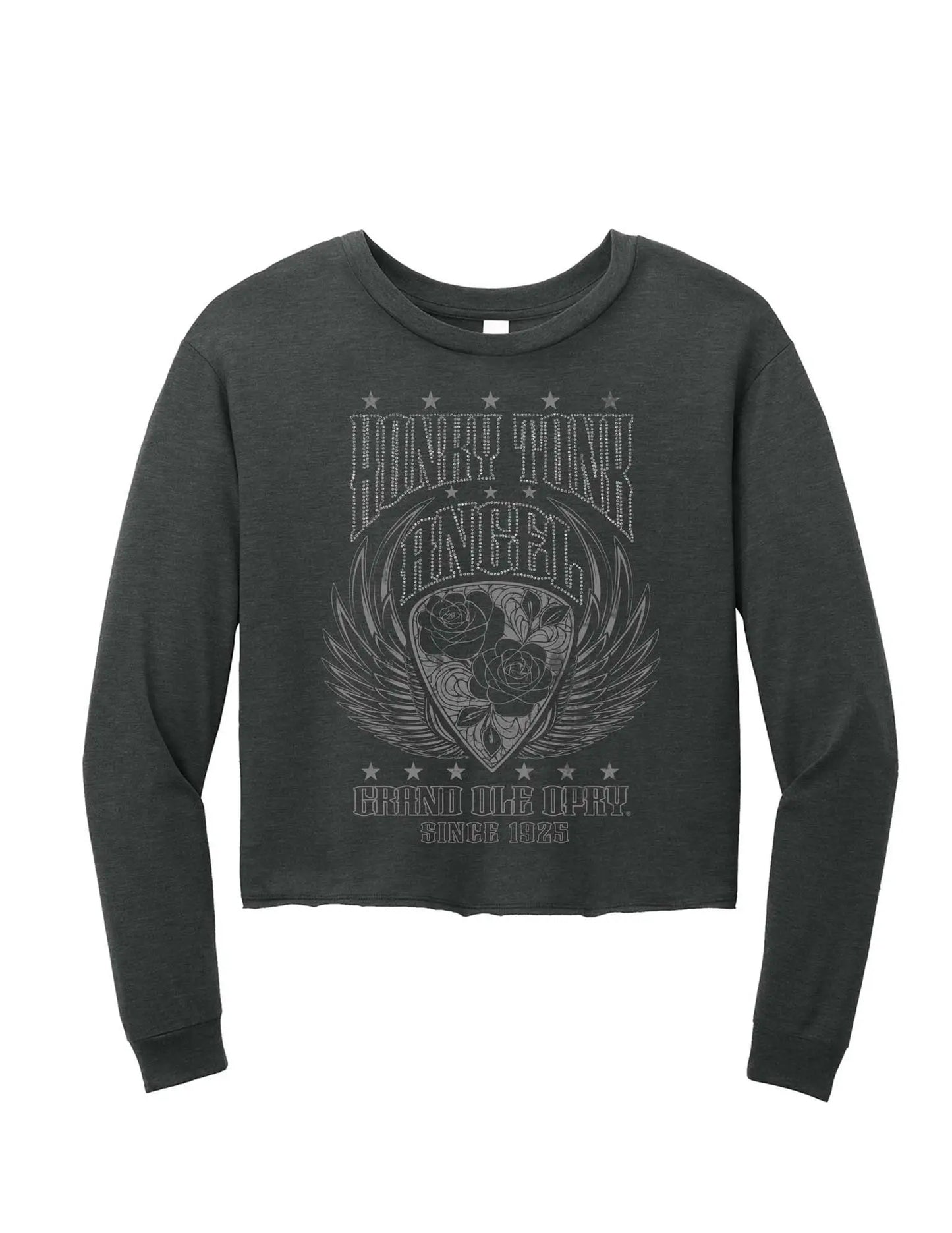 Opry Honky Tonk Angel Glitter Crop - L/S