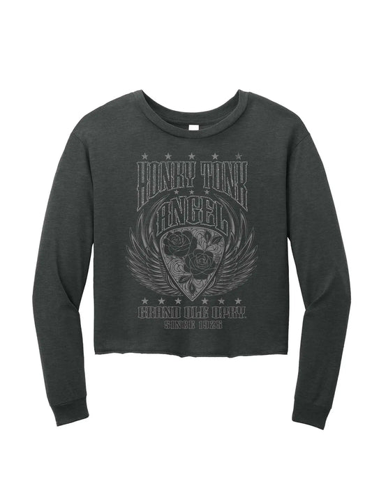 Opry Honky Tonk Angel Glitter Crop - L/S