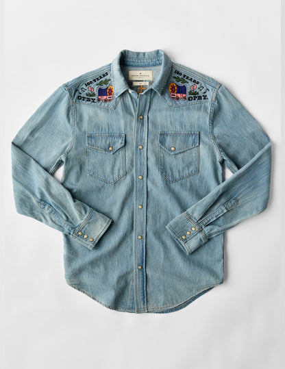 Opry Imogene + Willie Embroidered Denim Shirt - L/S