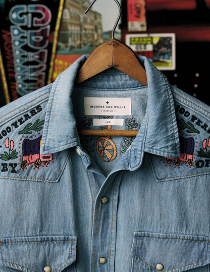Opry Imogene + Willie Embroidered Denim Shirt - L/S