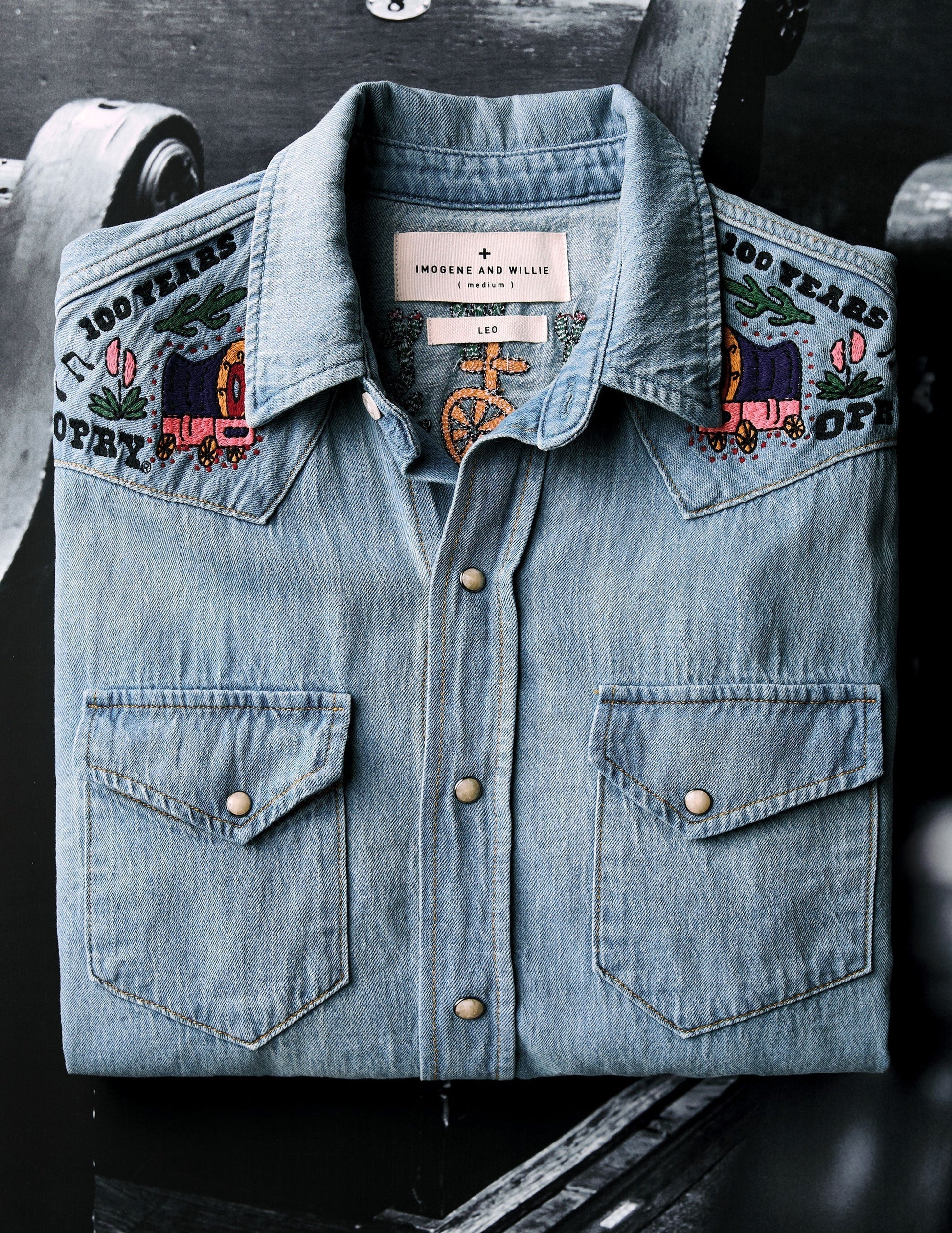 Opry Imogene + Willie Embroidered Denim Shirt - L/S