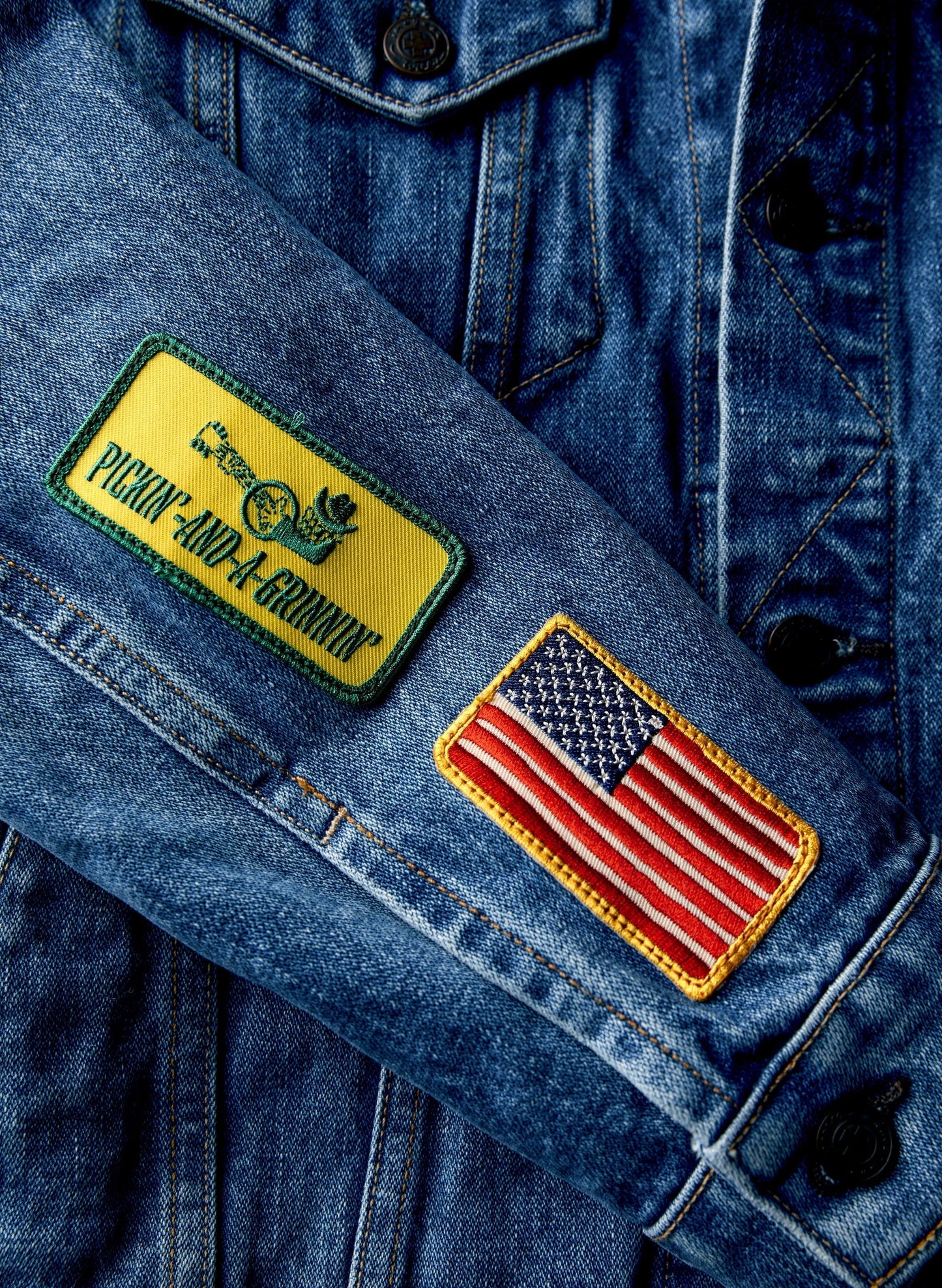 Opry Imogene + Willie Patch Blast Denim Jacket - OUTERWEAR