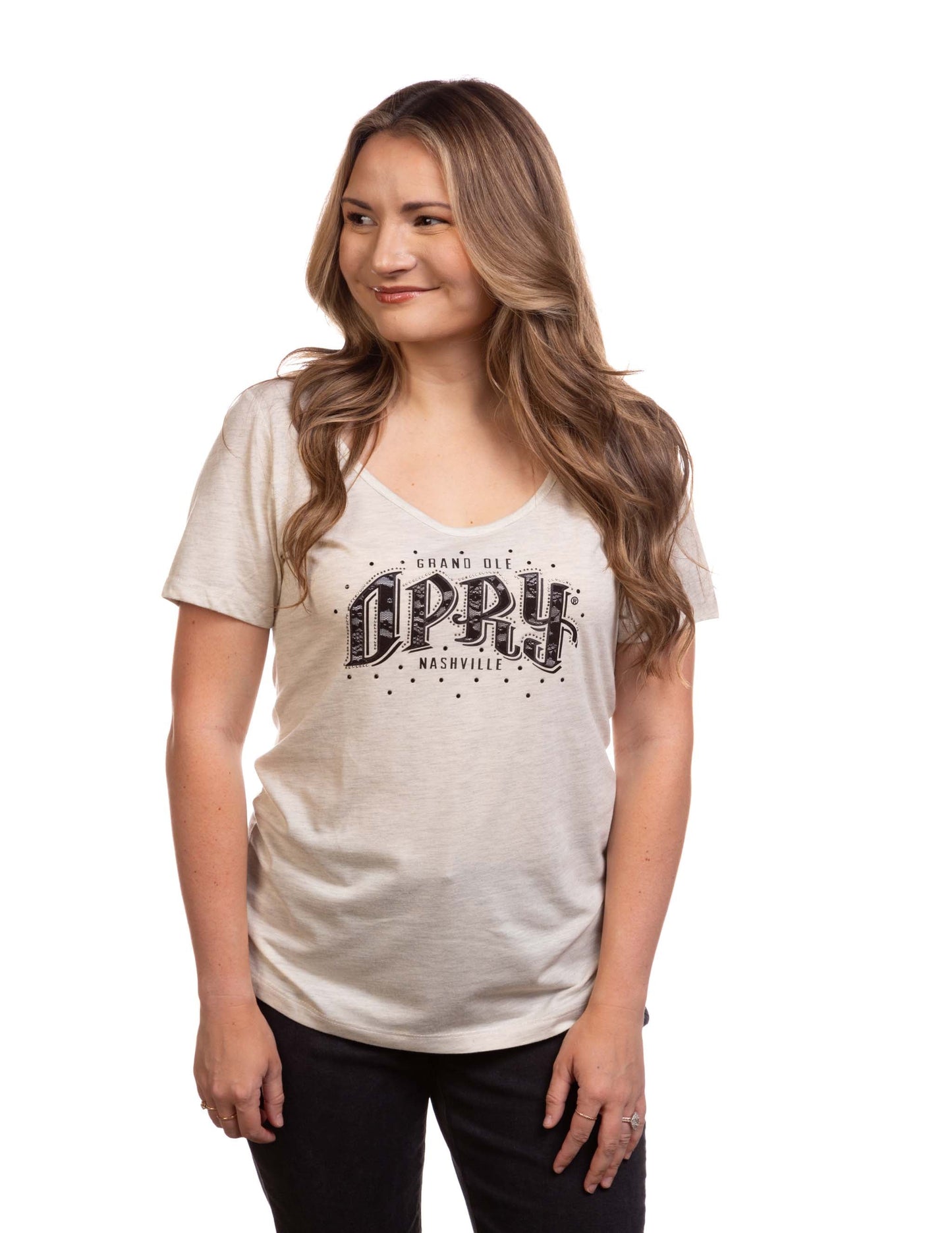 Opry Lace Embellished T-Shirt - S/S