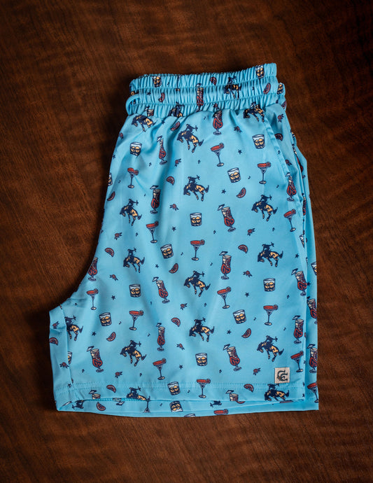 Opry Last Call Cowboy Board Shorts - BOTTOMS