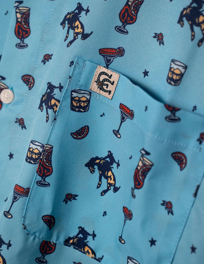 Opry Last Call Cowboy Button Down Shirt - S/S