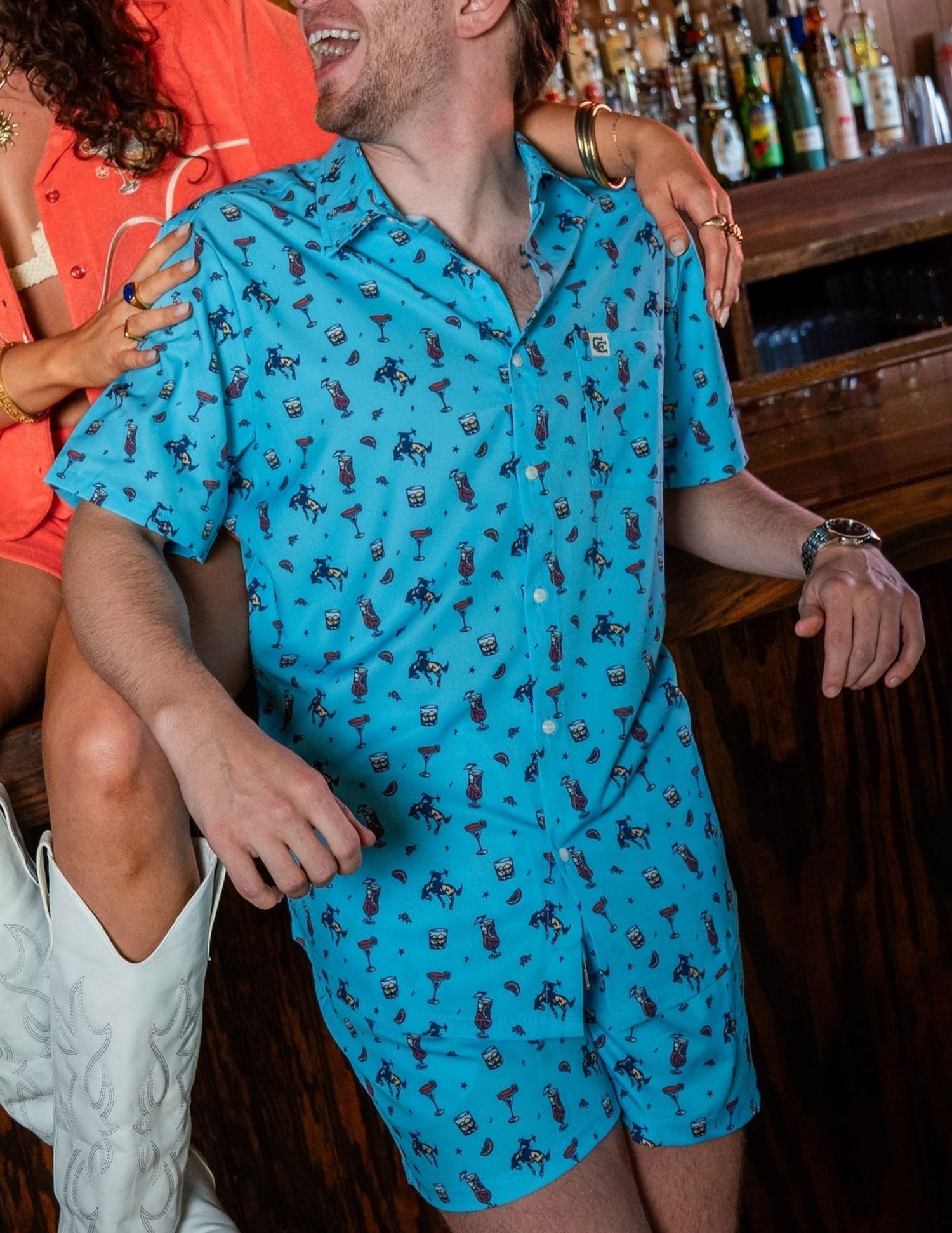 Opry Last Call Cowboy Button Down Shirt - S/S