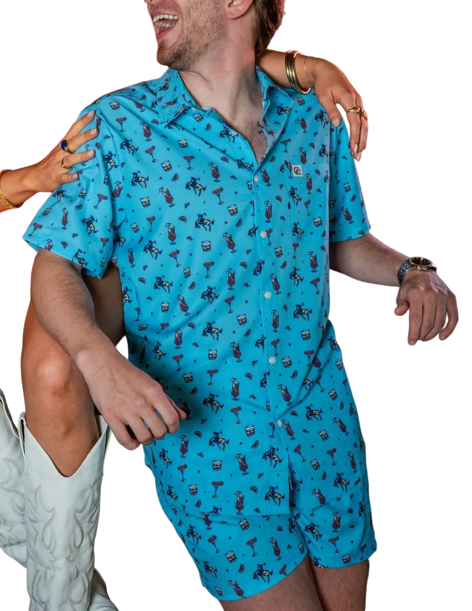 Opry Last Call Cowboy Button Down Shirt - S/S