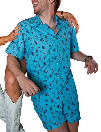 Opry Last Call Cowboy Button Down Shirt - S/S