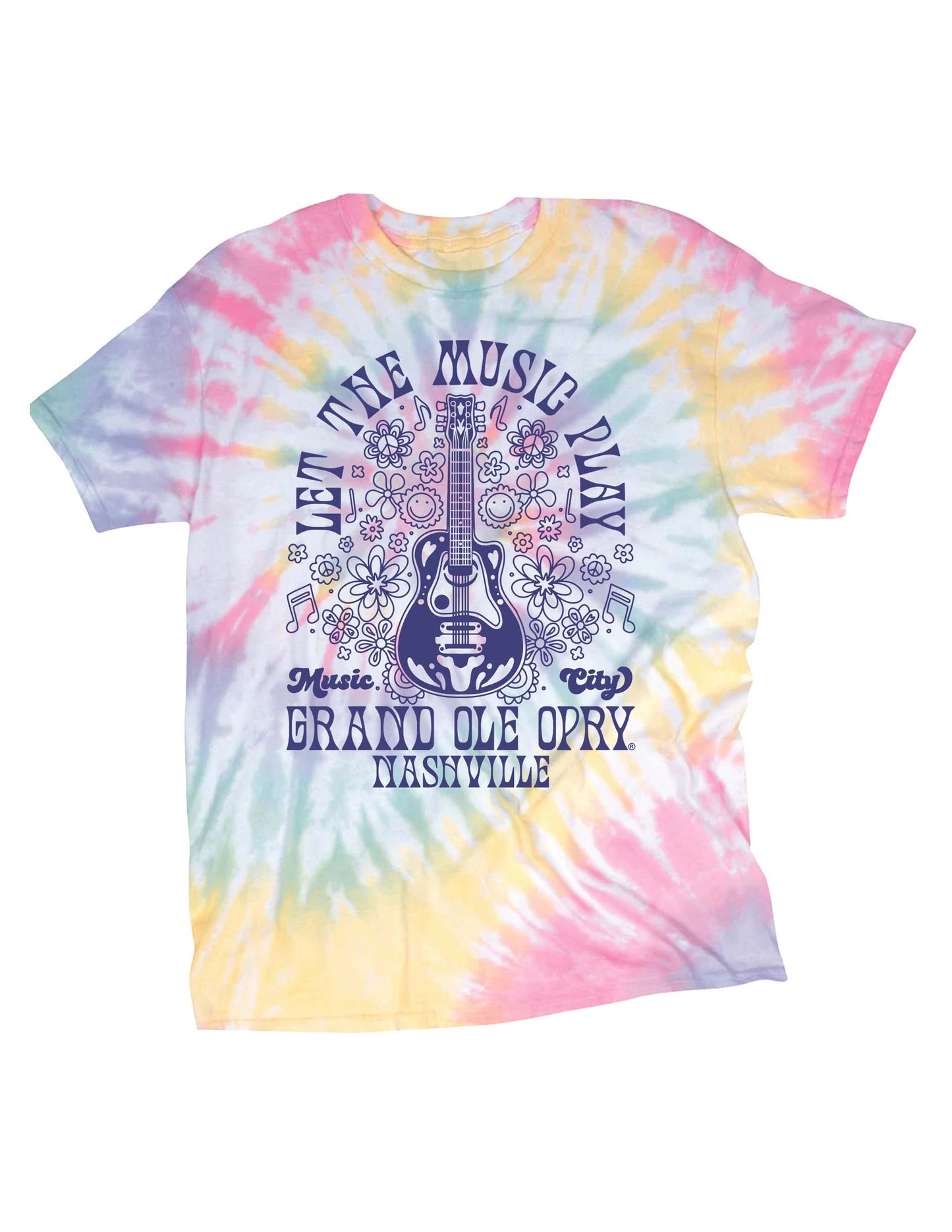 Opry Let the Music Play Tie Dye Youth T-Shirt - KIDS APPAREL