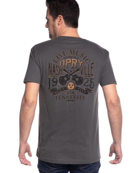 Opry Live Music Rocker T-Shirt - GRAY / 2XL - S/S
