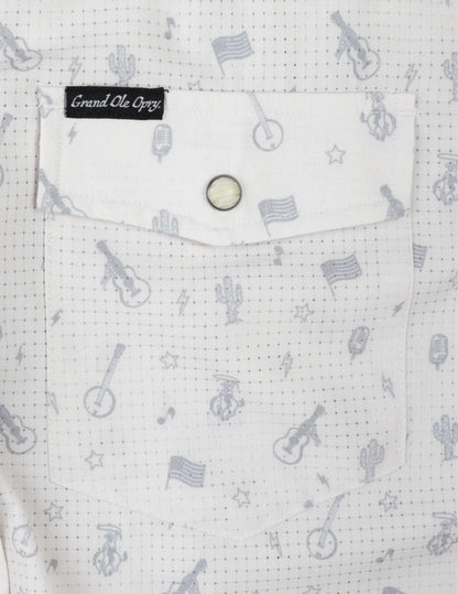 Opry Long Haul Pearl Snap Button Up Shirt - BUTTON FRONT