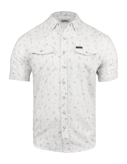 Opry Long Haul Pearl Snap Button Up Shirt - BUTTON FRONT