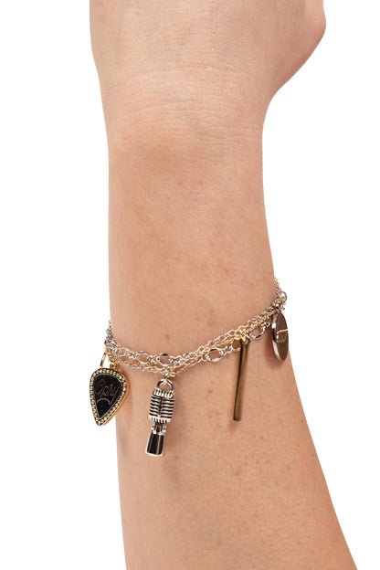 Opry Mixed Metal Charm Bracelet - JEWELRY