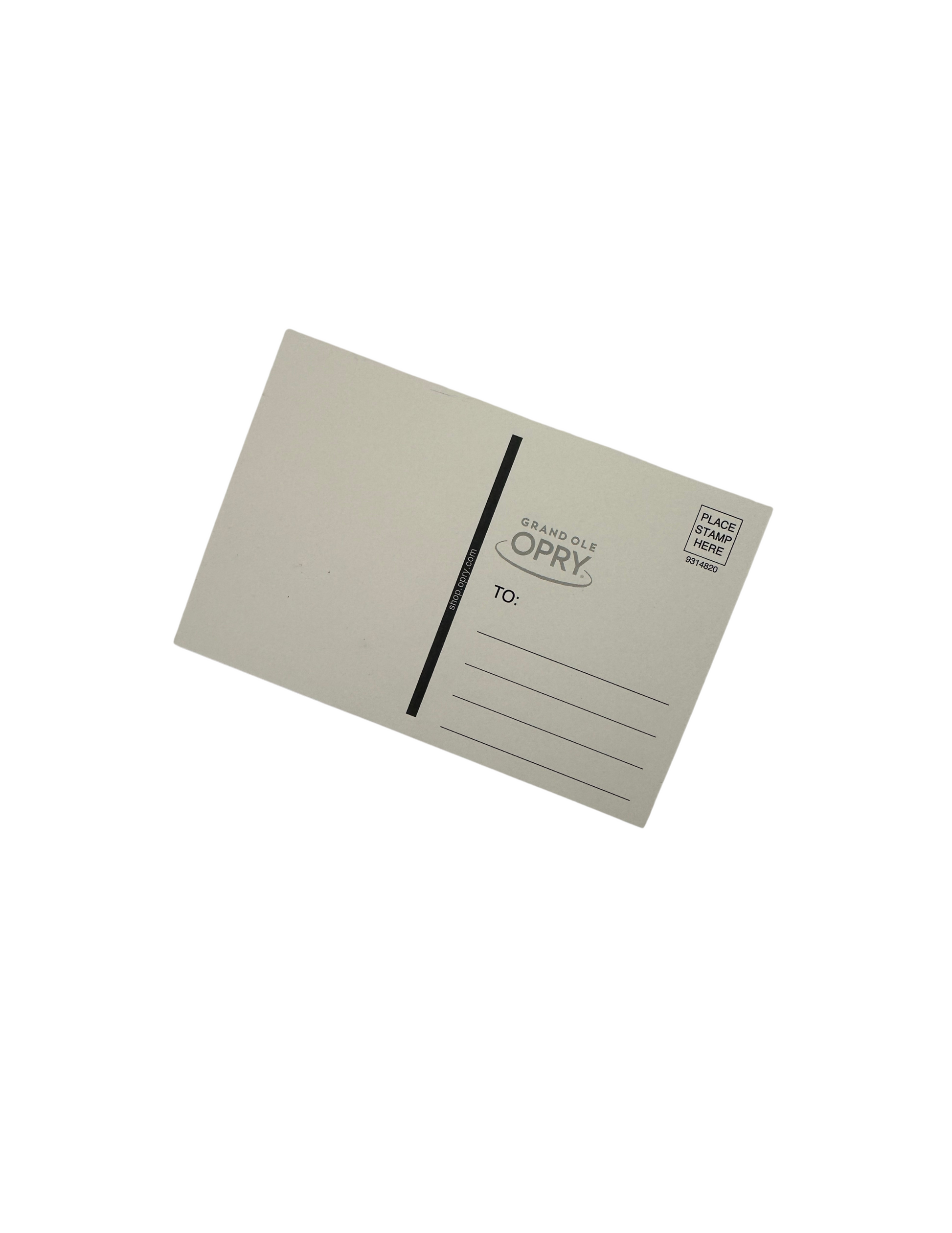 Opry Music City Guitar Postcard - SOUVENIRS