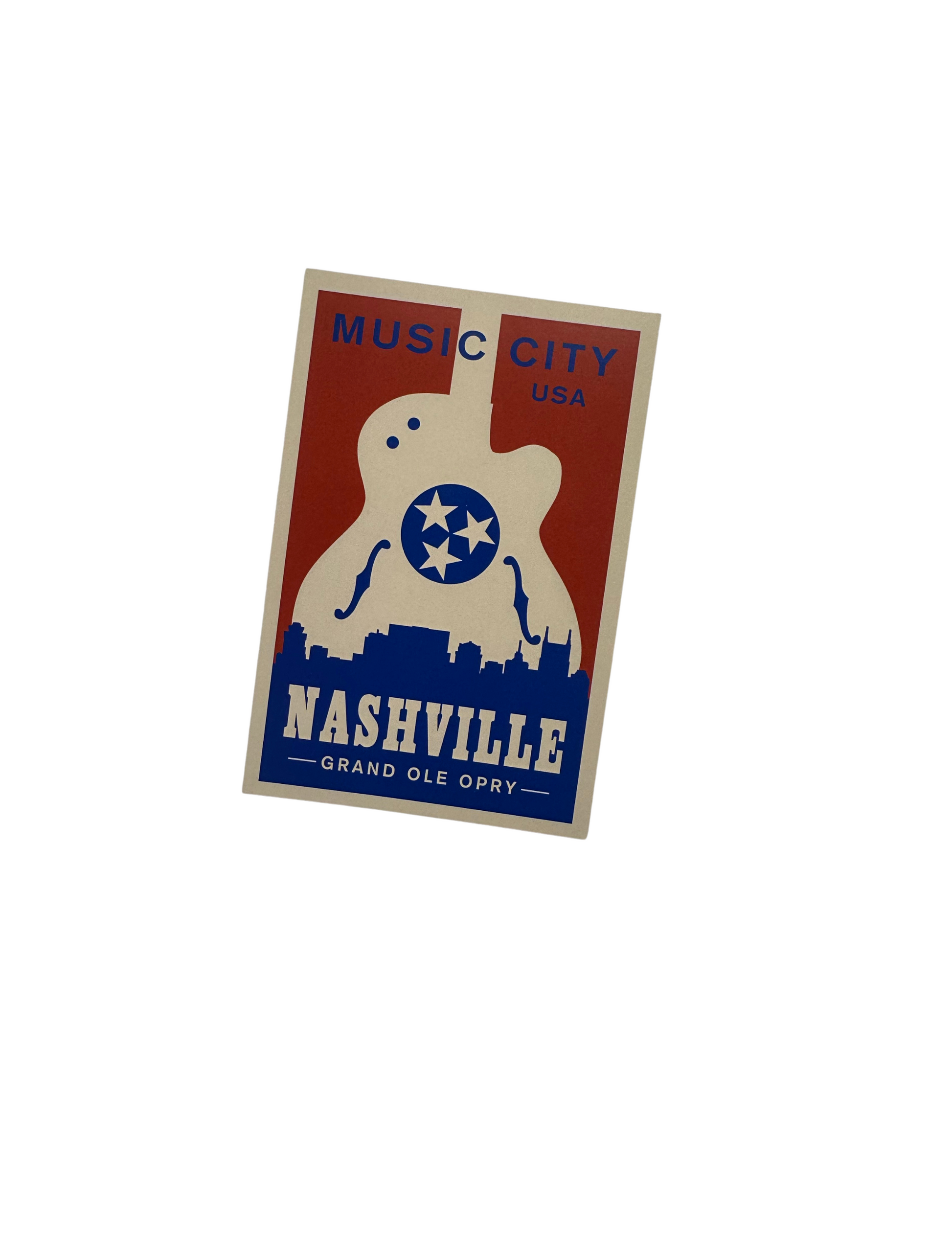 Opry Music City Guitar Postcard - SOUVENIRS