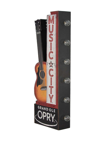 チャンス!! OPENING SALE!!　大型60cm　ロックアーティスト大集合★メタル看板★アメリカン・ガレージ★新品 Opry Music City Marquee Sign - OpryShop
