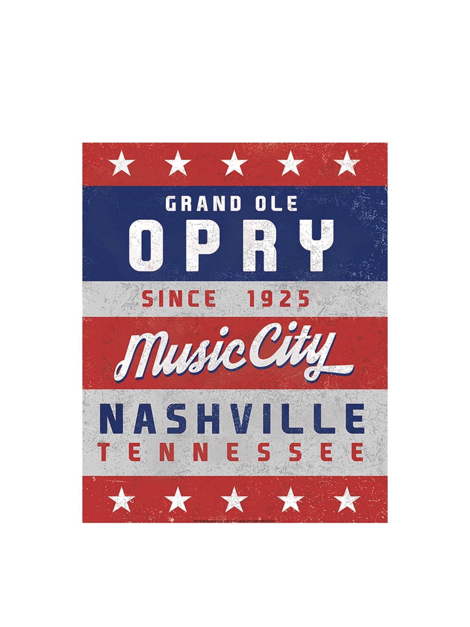 Opry Music City Metal Sign - DECOR