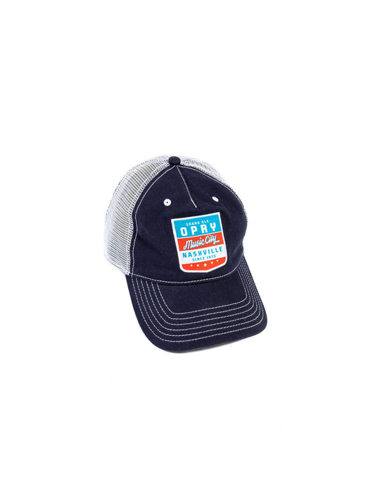Opry Music City Shield Trucker Hat - BASEBALL